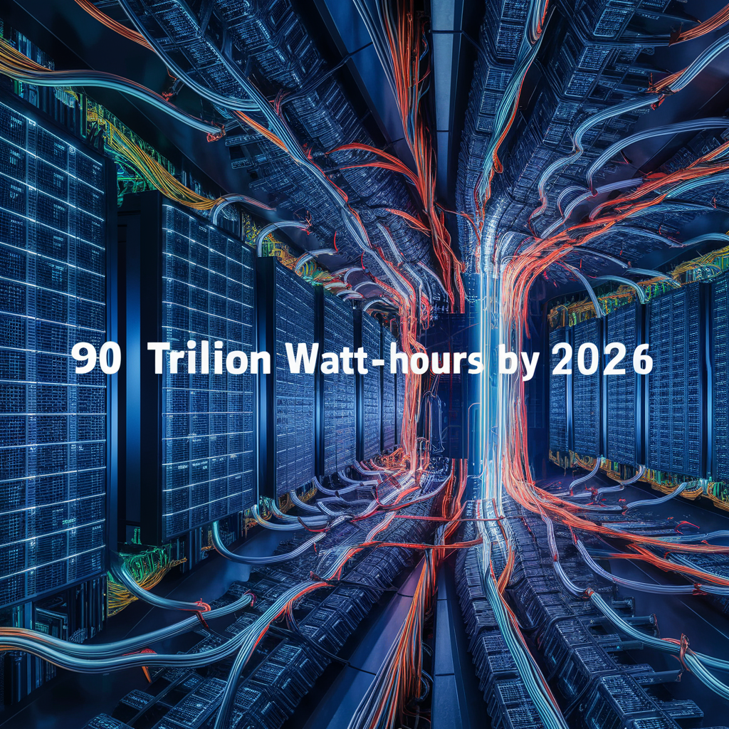 Energia, entro il 2026 i data center dedicati all’AI richiederanno 90 trilioni di wattora