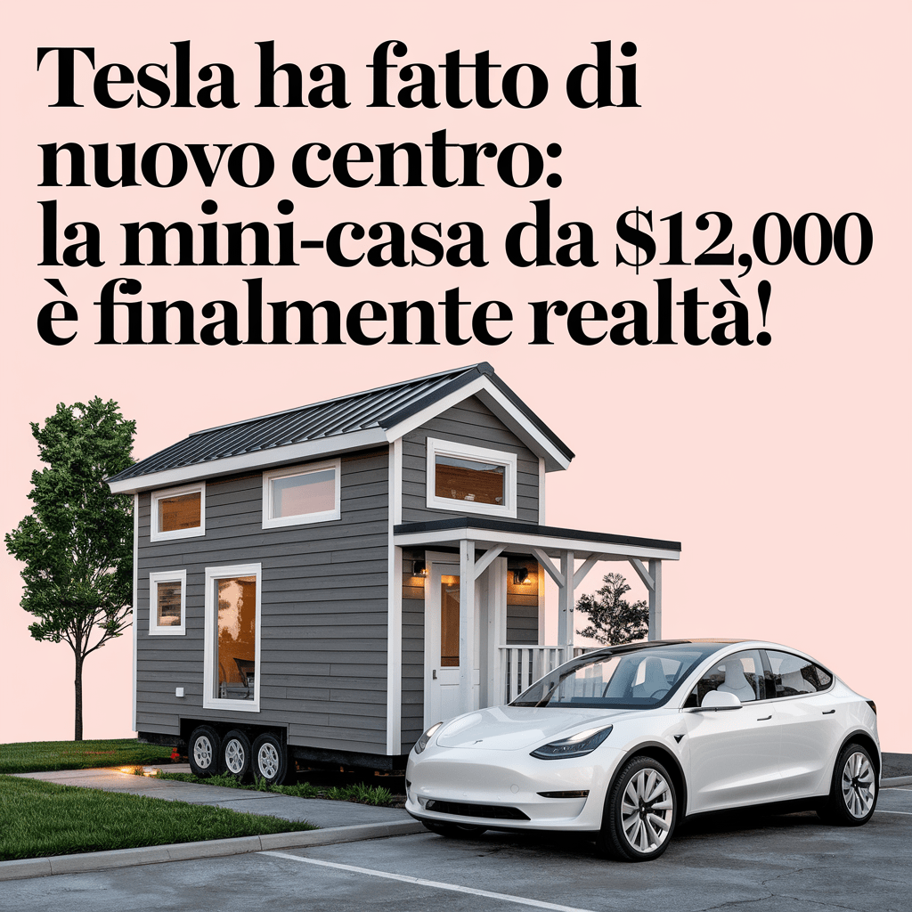 Tesla ha fatto di nuovo centro: la mini-casa da $12.000 è finalmente realtà!