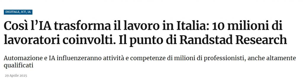 lavoro ed AI