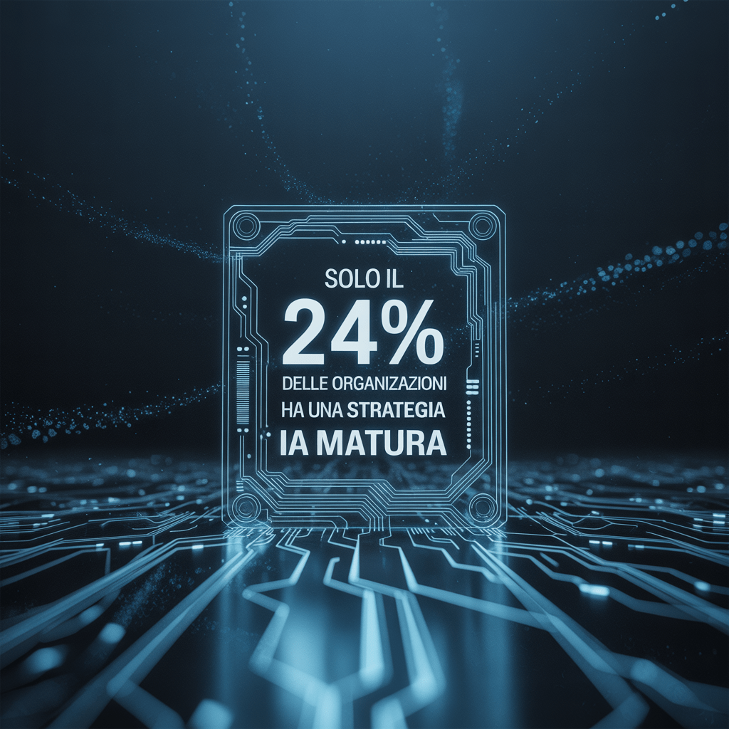 Solo il 24% delle organizzazioni ha una strategia di IA matura: un campanello d’allarme per il futuro digitale