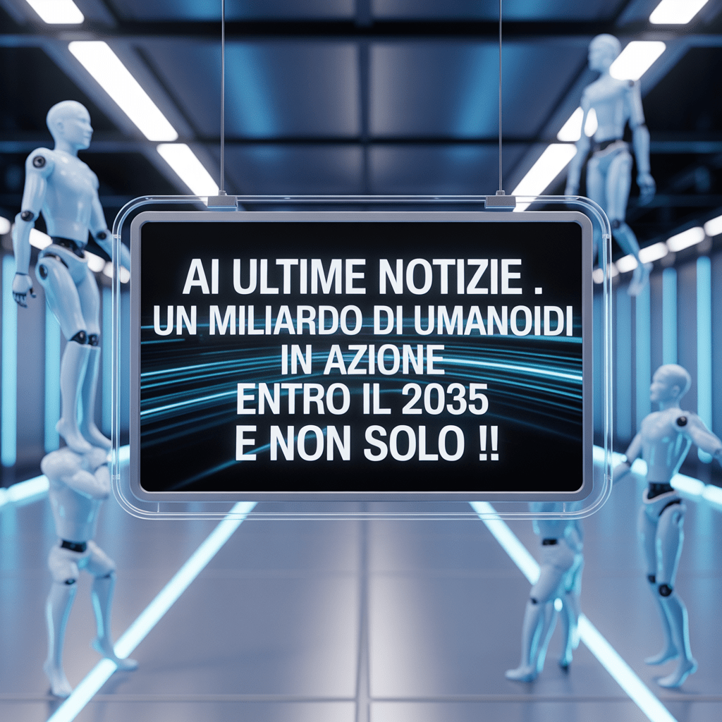 UN MILIARDO DI UMANOIDI IN AZIONE ENTRO IL 2035 E NON SOLO !!