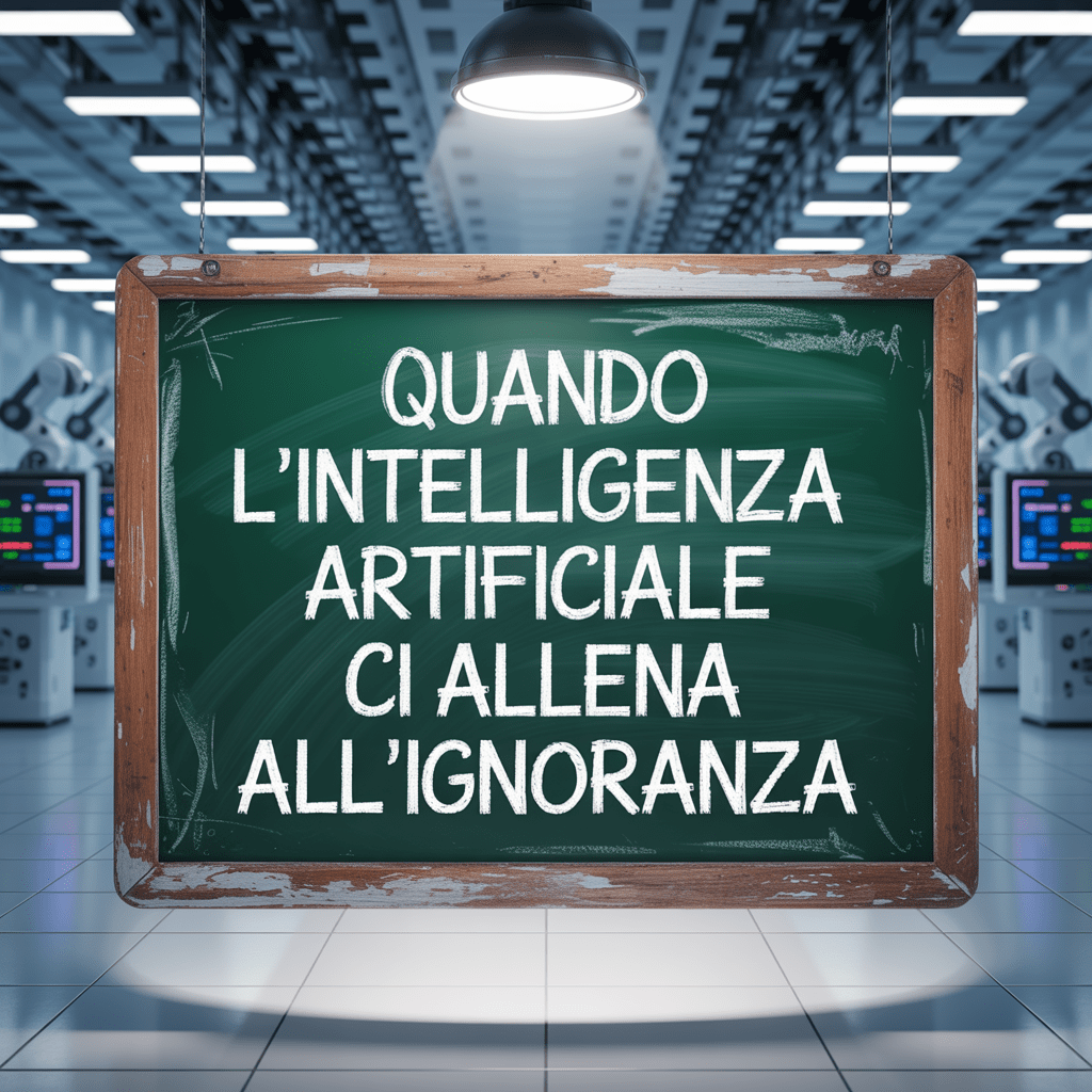 Quando l'Intelligenza Artificiale Ci Allena all'Ignoranza 🧠⚡