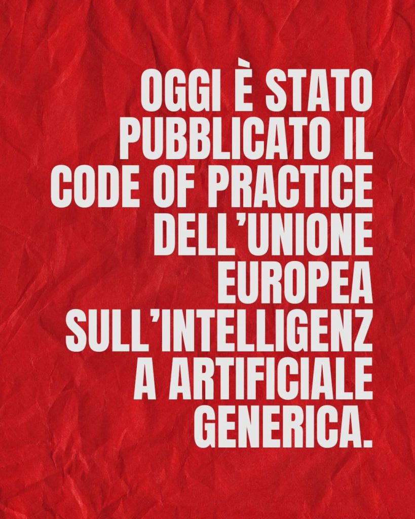 LA UE HA VARATO IL CODICE DI CONDOTTA DELL'AI