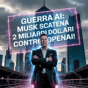GUERRA AI: MUSK SCATENA 2 MILIARDI DI DOLLARI CONTRO OPENAI!