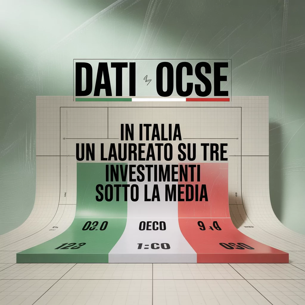 Dati Ocse, in Italia un laureato su tre. Investimenti sotto la media