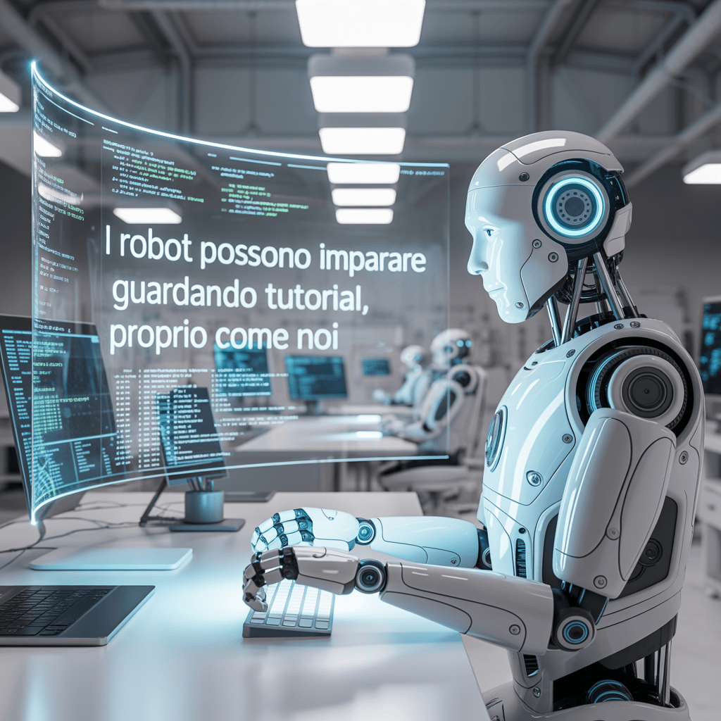 I robot possono imparare guardando tutorial, proprio come noi