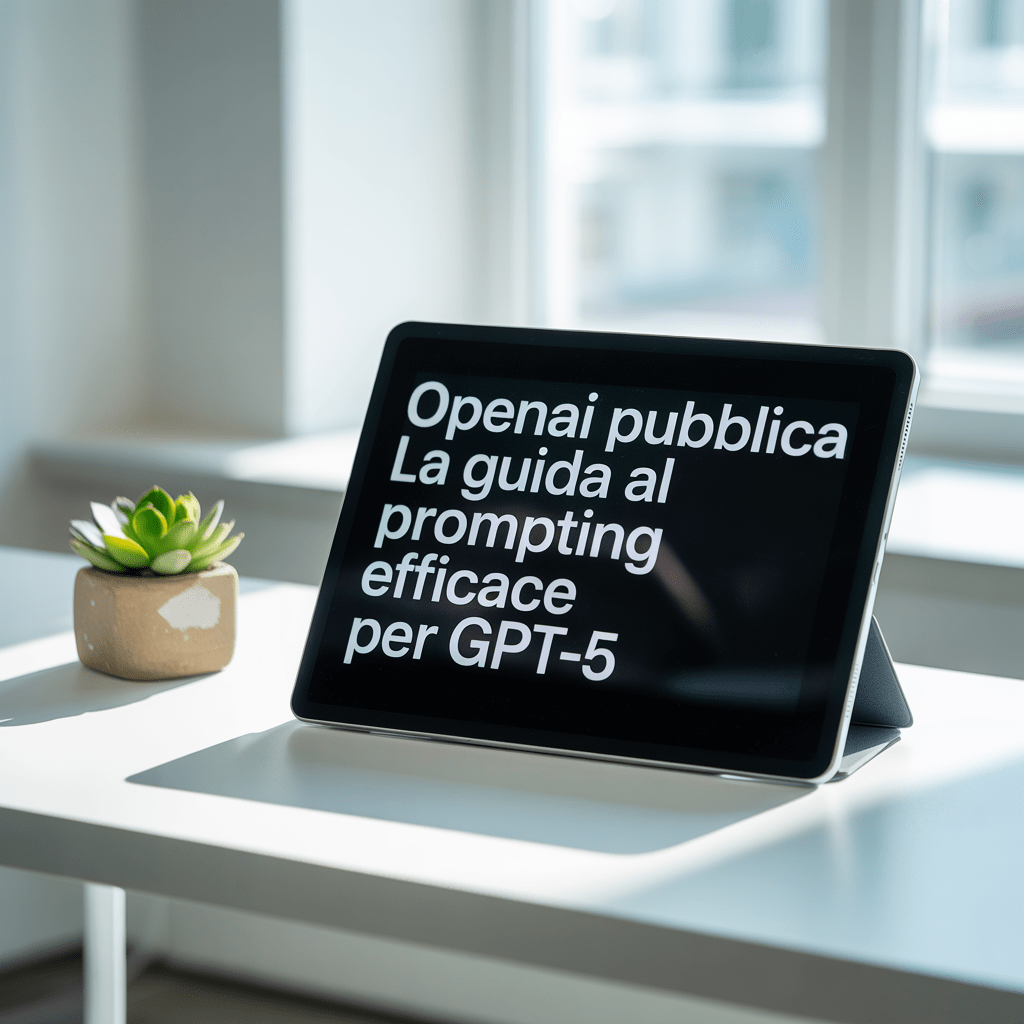 OpenAI pubblica la guida al prompting efficace per GPT-5