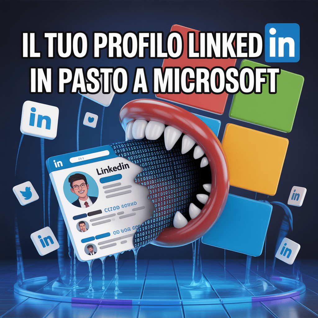 Il tuo Profilo LinkedIn in Pasto a Microsoft