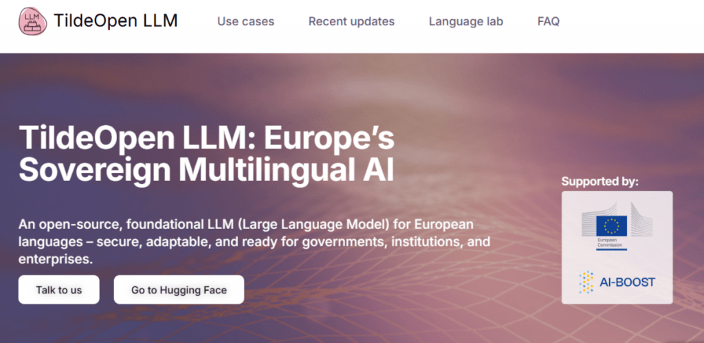 FireShot Capture 004 TildeOpen LLM Applications AI for Every Sector tilde.ai