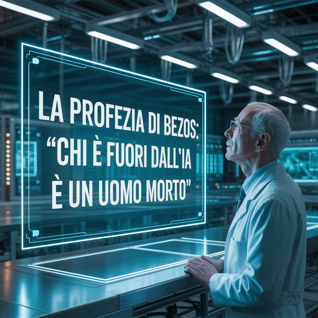 LA PROFEZIA DI BEZOS: "Chi è fuori dall'IA è un uomo morto".