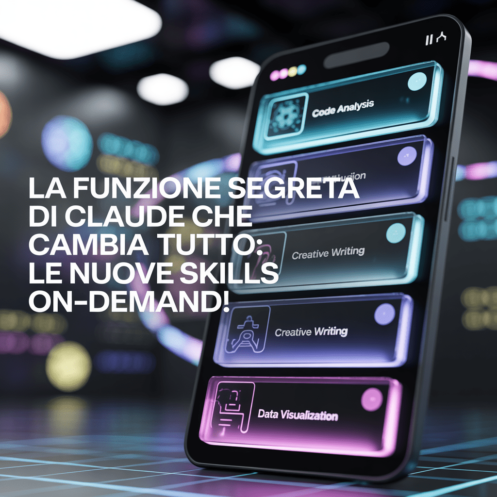 La Funzione Segreta di Claude Che Cambia Tutto: Le Nuove Skills On-Demand!