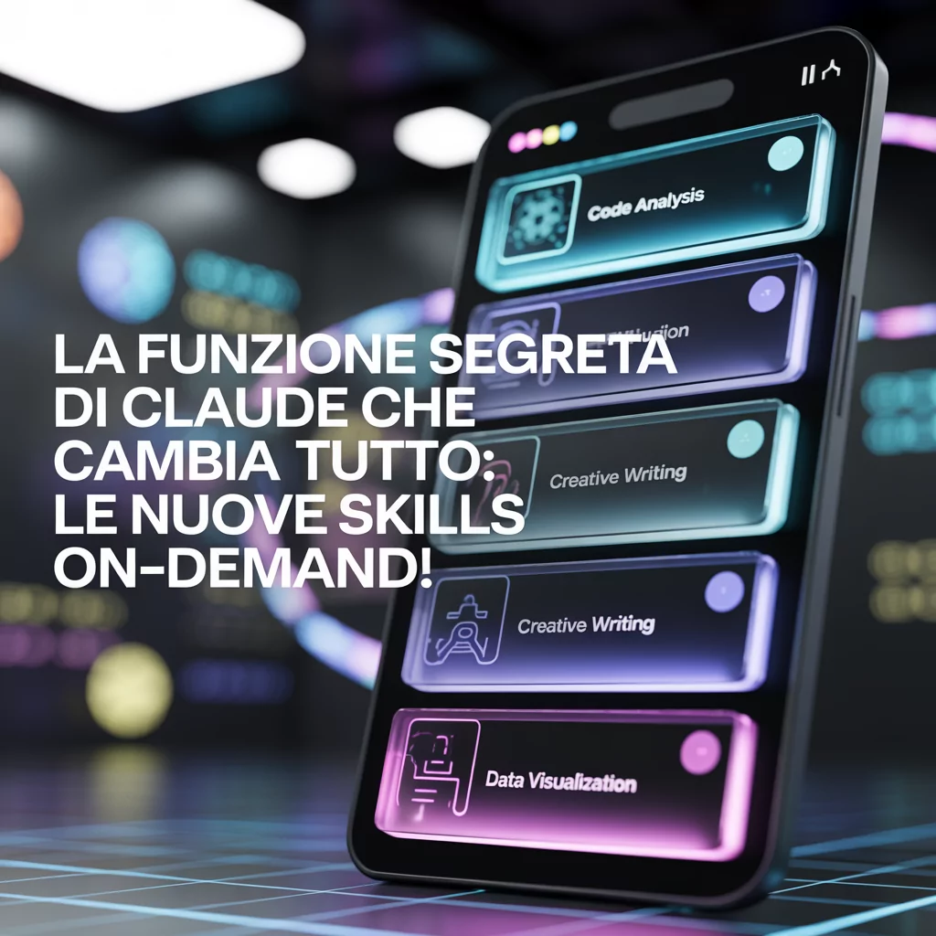 La Funzione Segreta di Claude Che Cambia Tutto: Le Nuove Skills On-Demand!