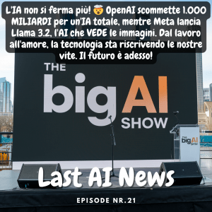 L'IA non si ferma più! 🤯 OpenAI scommette 1.000 MILIARDI per un'IA totale, mentre Meta lancia Llama 3.2, l'AI che VEDE le immagini. Dal lavoro all'amore, la tecnologia sta riscrivendo le nostre vite. Il futuro è adesso!