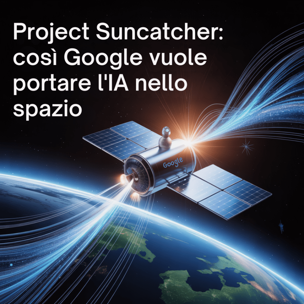 Project Suncatcher: così Google vuole portare l’IA nello spazio