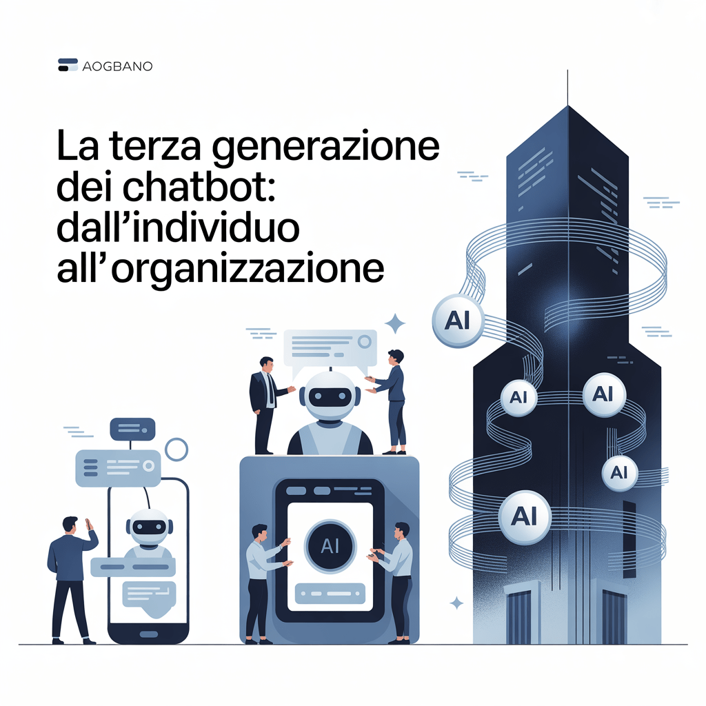 La terza generazione dei chatbot: dall’individuo all’organizzazione