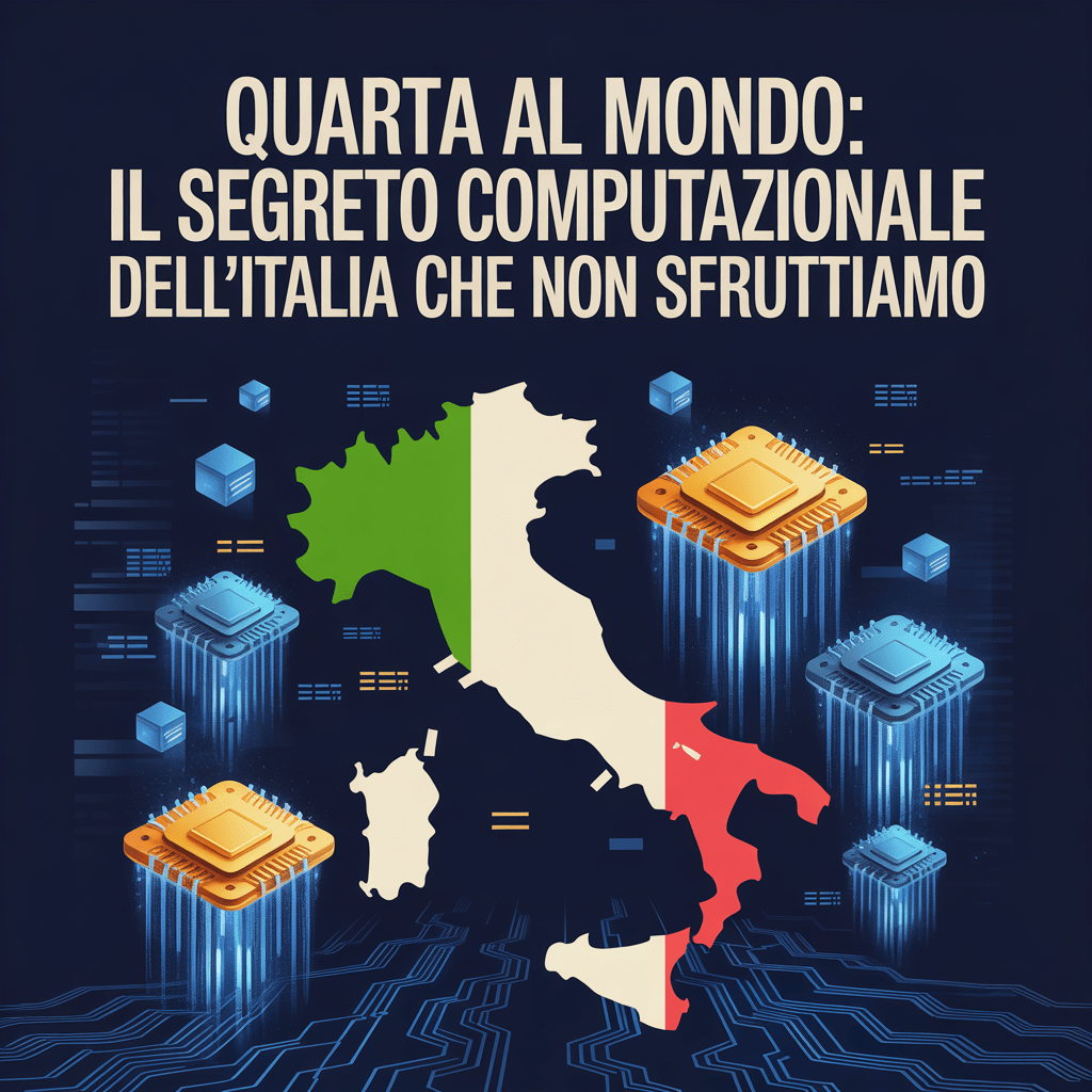 Quarta al Mondo: Il Segreto Computazionale dell'Italia che Non Sfruttiamo