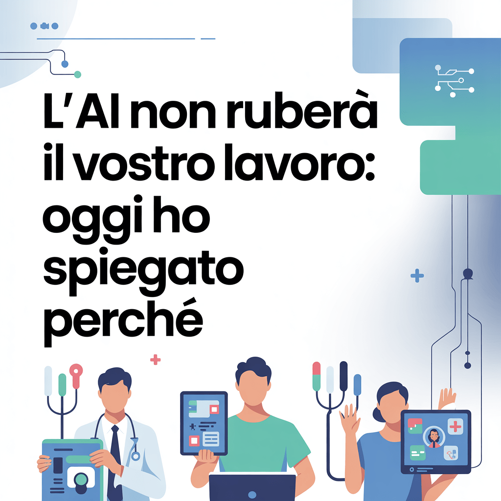 L'AI non ruberà il vostro lavoro: oggi ho spiegato perché