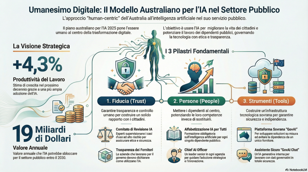 L'Australia Insegna al Mondo: Come l'Umanesimo Digitale Salverà il Servizio Pubblico dall'Hype dell'IA