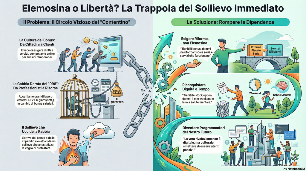 Siamo un Popolo di Bonus-Dipendenti e 996, la Sigla della Schiavitù Moderna