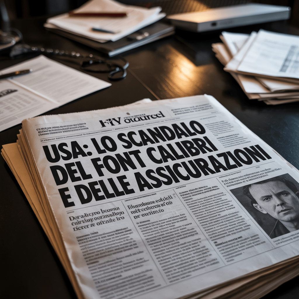 USA: lo scandalo del font Calibri e delle Assicurazioni