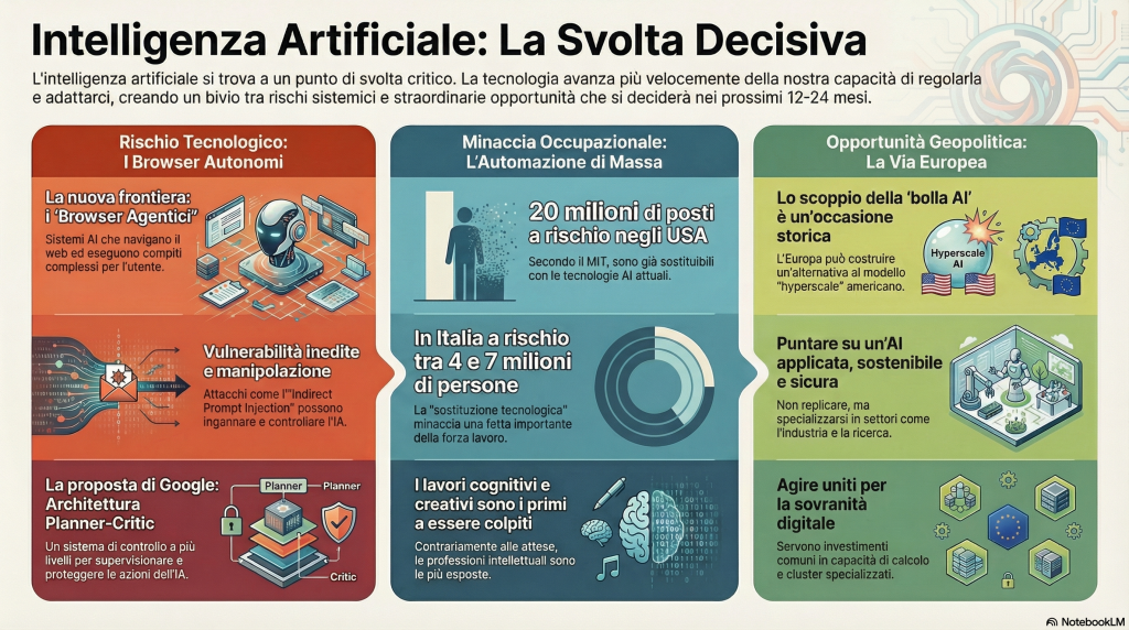 AI: TRA VULNERABILITÀ, DISOCCUPAZIONE DI MASSA E OCCASIONE EUROPEA