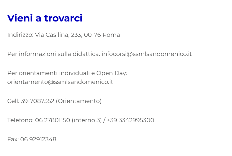 ssml San Domenico Roma