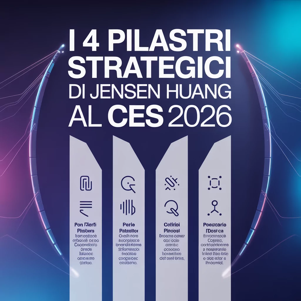 I 4 Pilastri Strategici di Jensen Huang al CES 2026