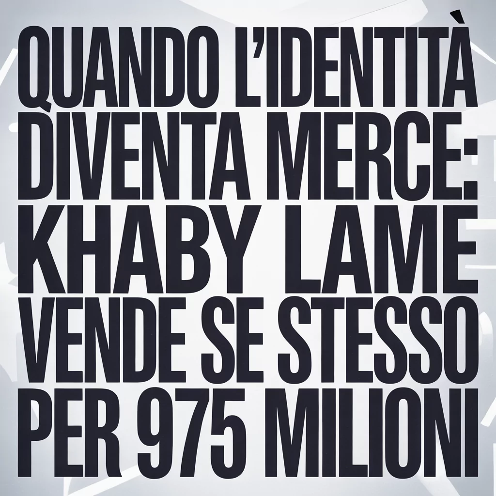 Quando l'Identità Diventa Merce: Khaby Lame Vende Se Stesso per 975 Milioni 4 Quando l'Identità Diventa Merce: Khaby Lame Vende Se Stesso per 975 Milioni