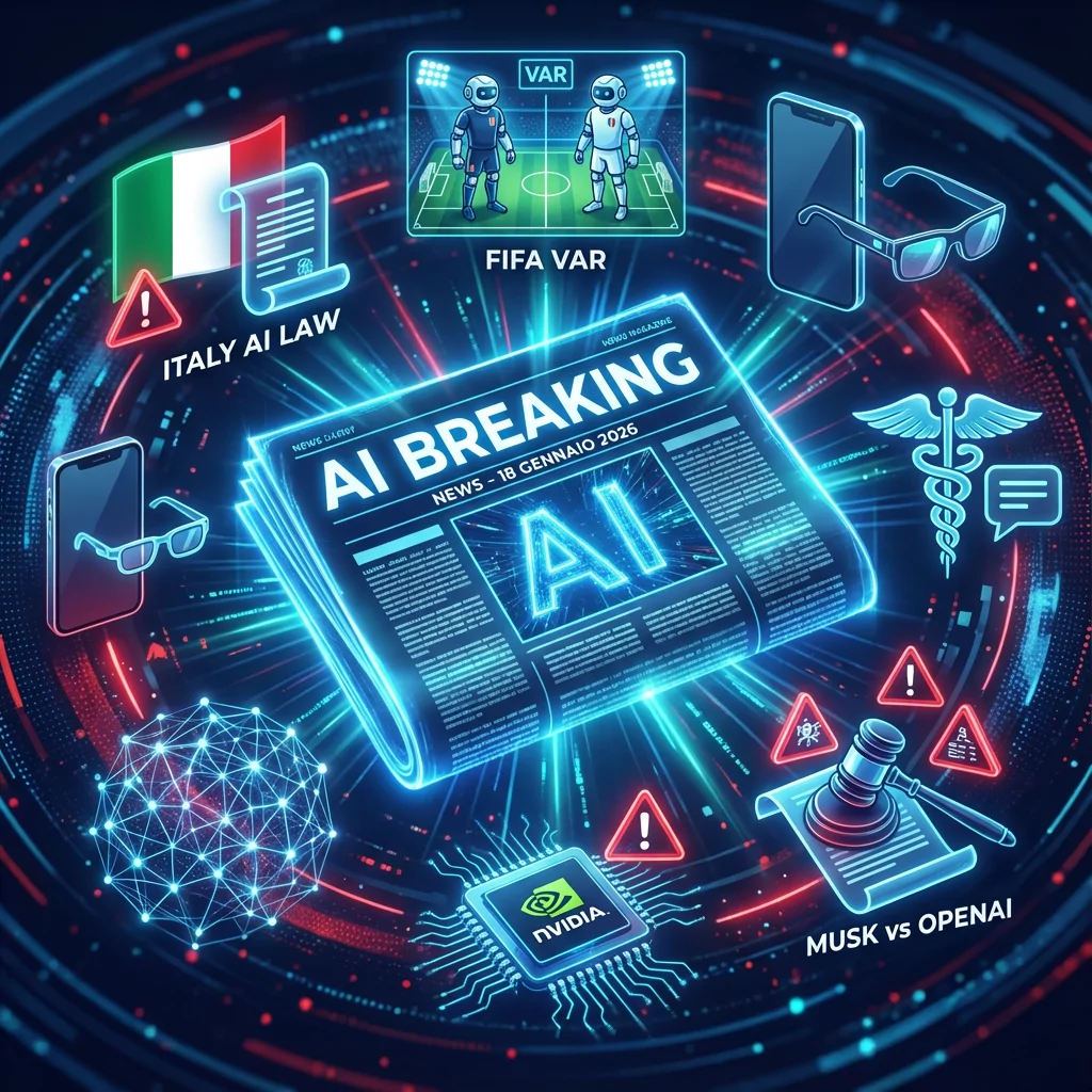 31 AI Breaking News del 18 Gennaio 2026 13 AI Breaking News del 18 Gennaio 2026