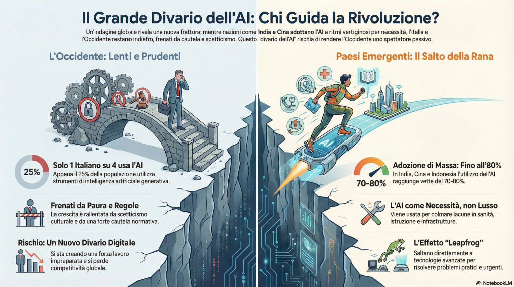 Un Italiano su Quattro usa l'AI