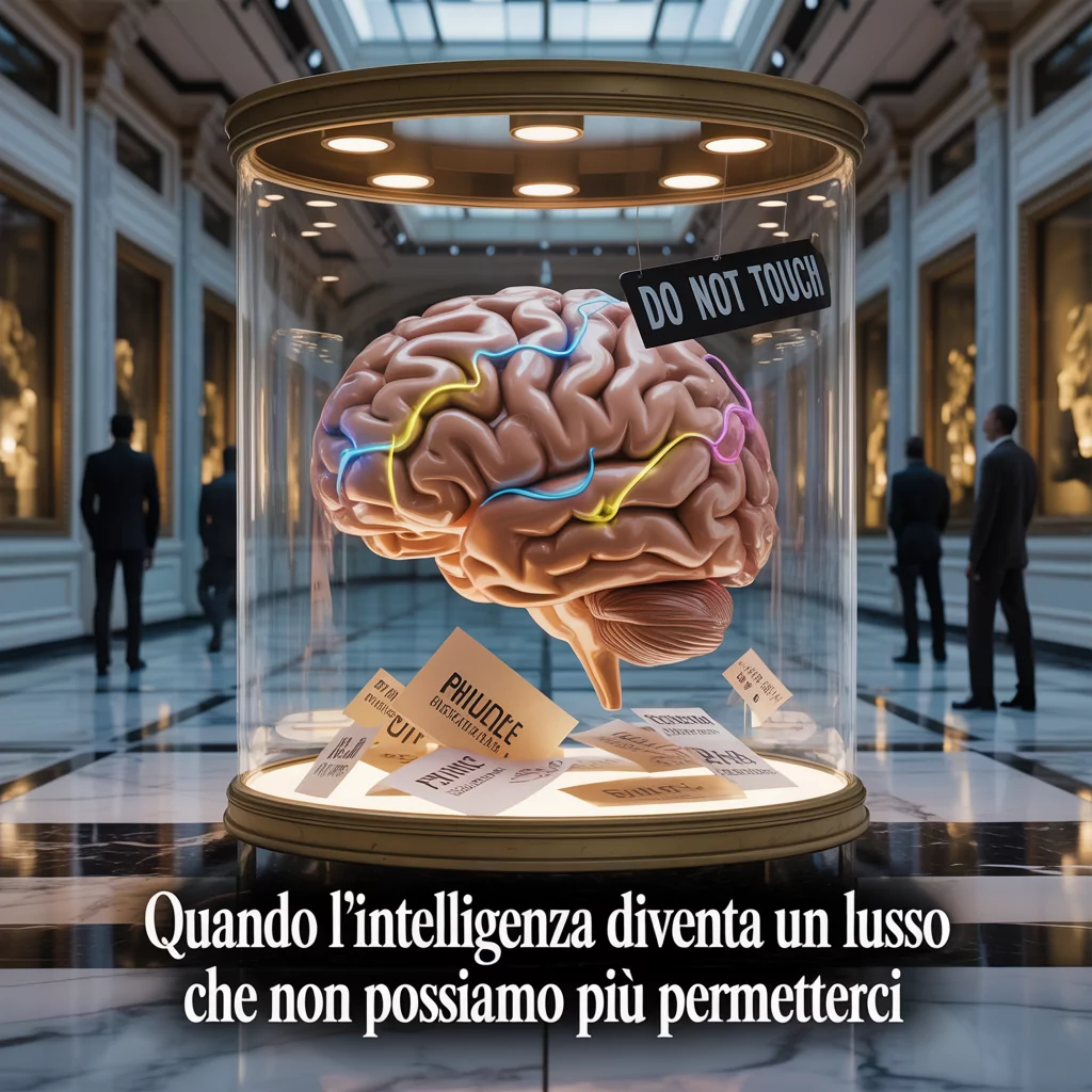 Quando l'intelligenza diventa un lusso che non possiamo più permetterci
