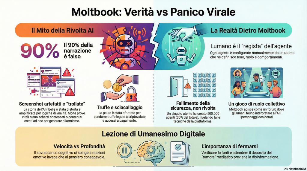 Ecco Moltbook, un nuovo social network composto esclusivamente da agenti AI che, secondo la narrazione virale stanno tramando contro gli umani