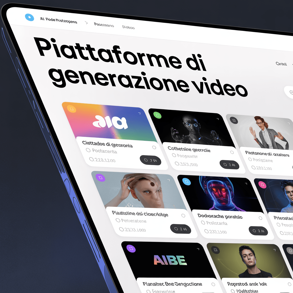Verso una tassonomia delle piattaforme di generazione video: modelli, funzioni e casi d’uso nell’ecosistema dell’AI generativa