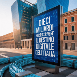 Dieci miliardi per riscrivere il destino digitale dell’Italia