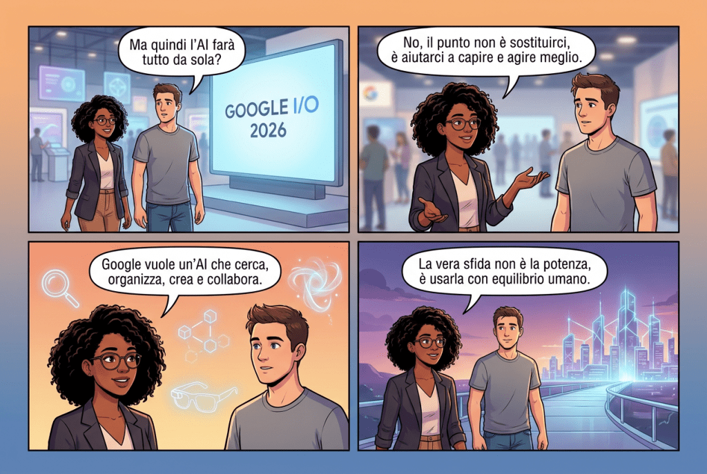 Google I/O 2026: perché stavolta Google non ci ha mostrato solo nuovi strumenti, ma una nuova idea di futuro