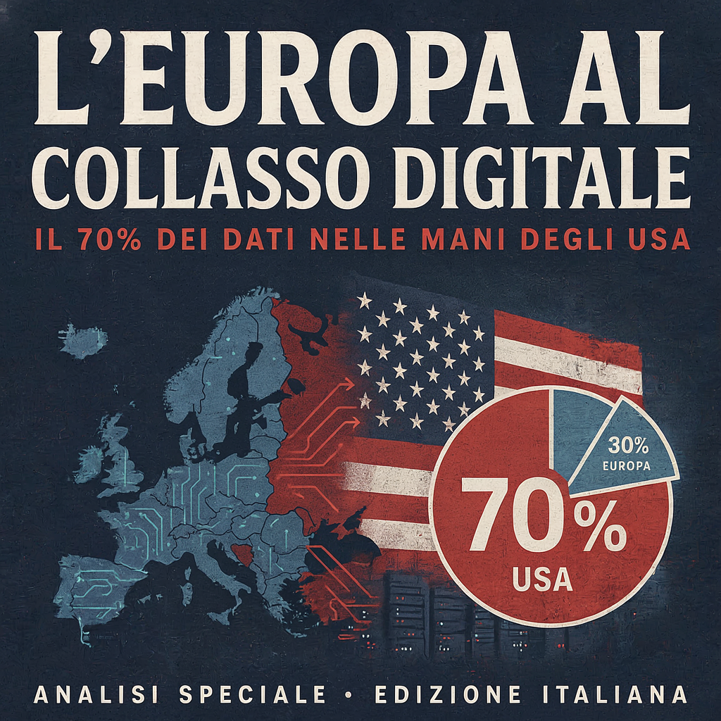 L'Europa al collasso digitale: il 70% dei dati nelle mani degli Usa
